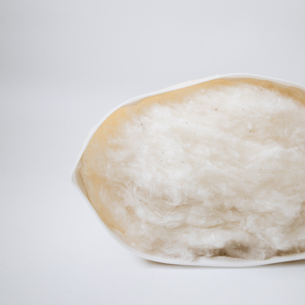 Baumwollvlies-Kopfkissen mit Steppbezug BIO GOTS