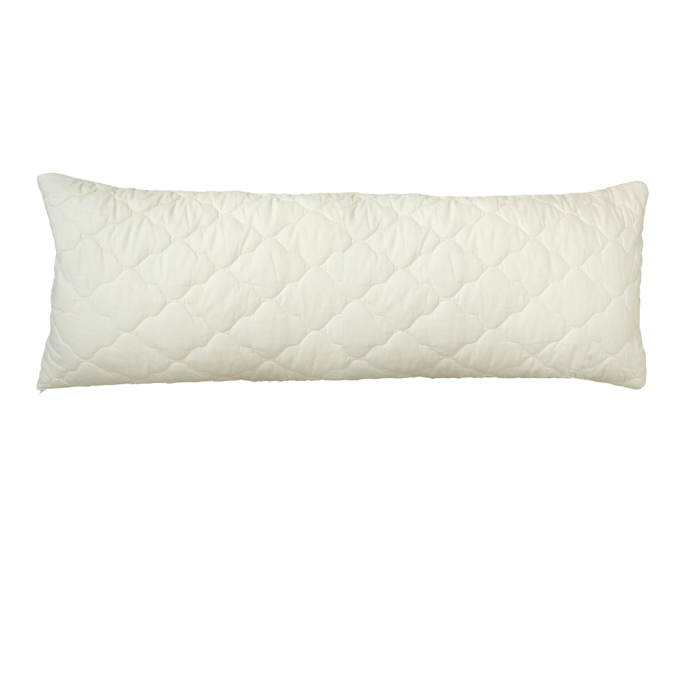 Alpakakugel-Seitenschläferkissen mit Steppbezug BIO