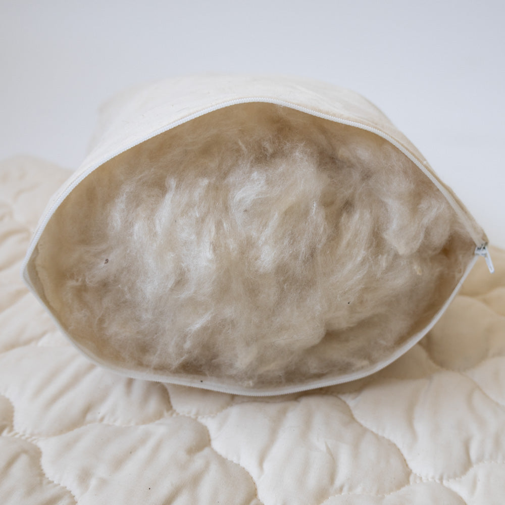 Kapokflaum-Kopfkissen mit Steppbezug BIO