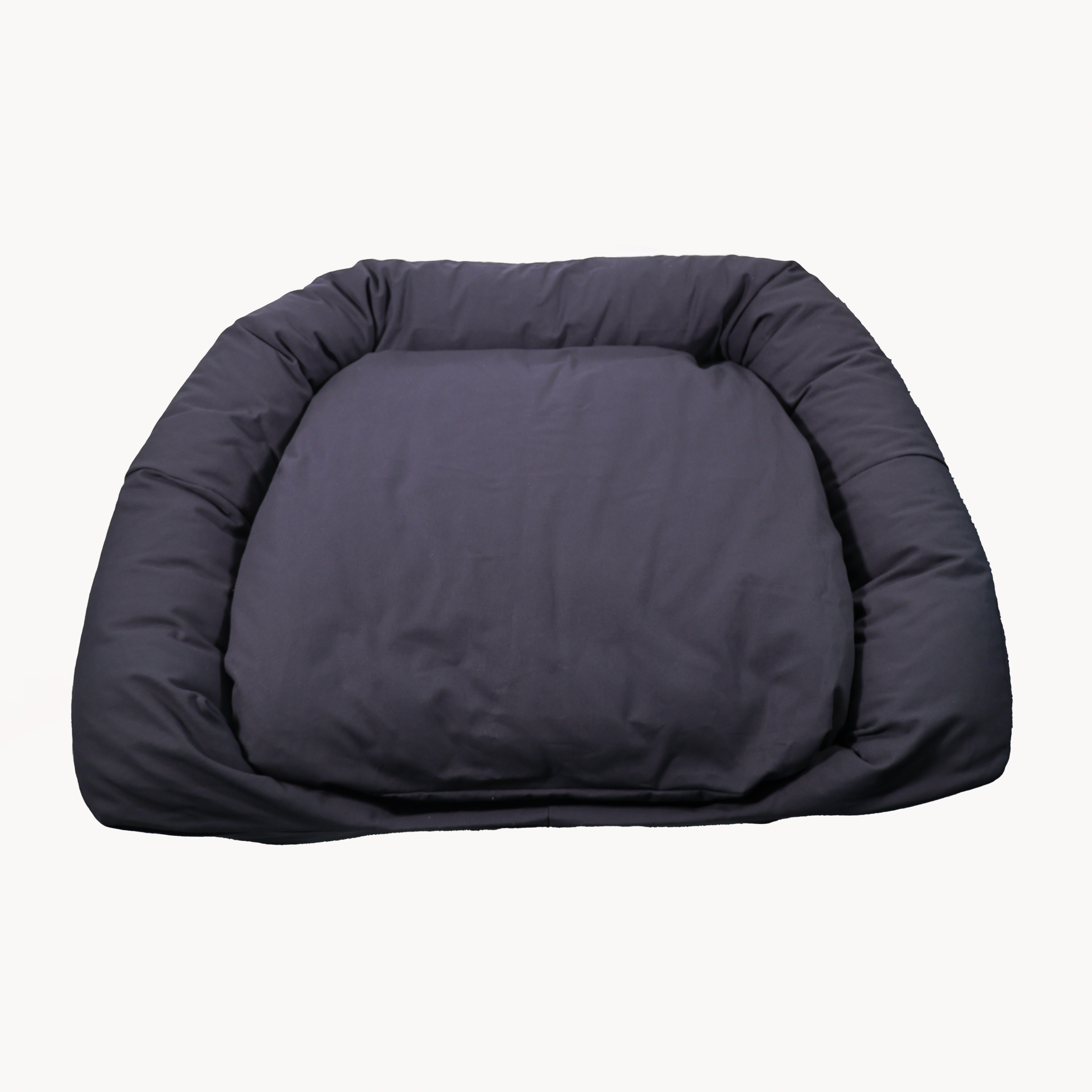 Tierbett Kapok mit Antirutsch Unterseite in Anthrazit BIO