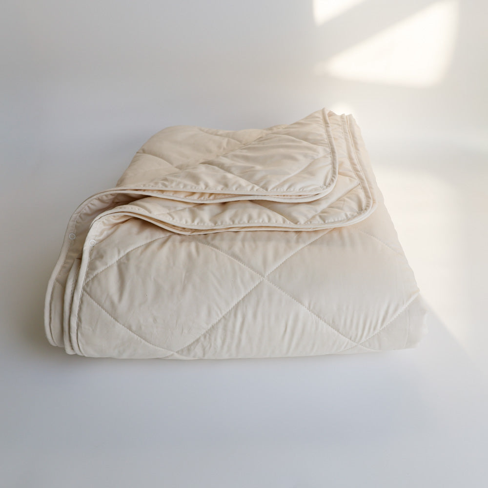 Alpaka-Kombi-Bettdecke mit kbA Batistbezug Bio