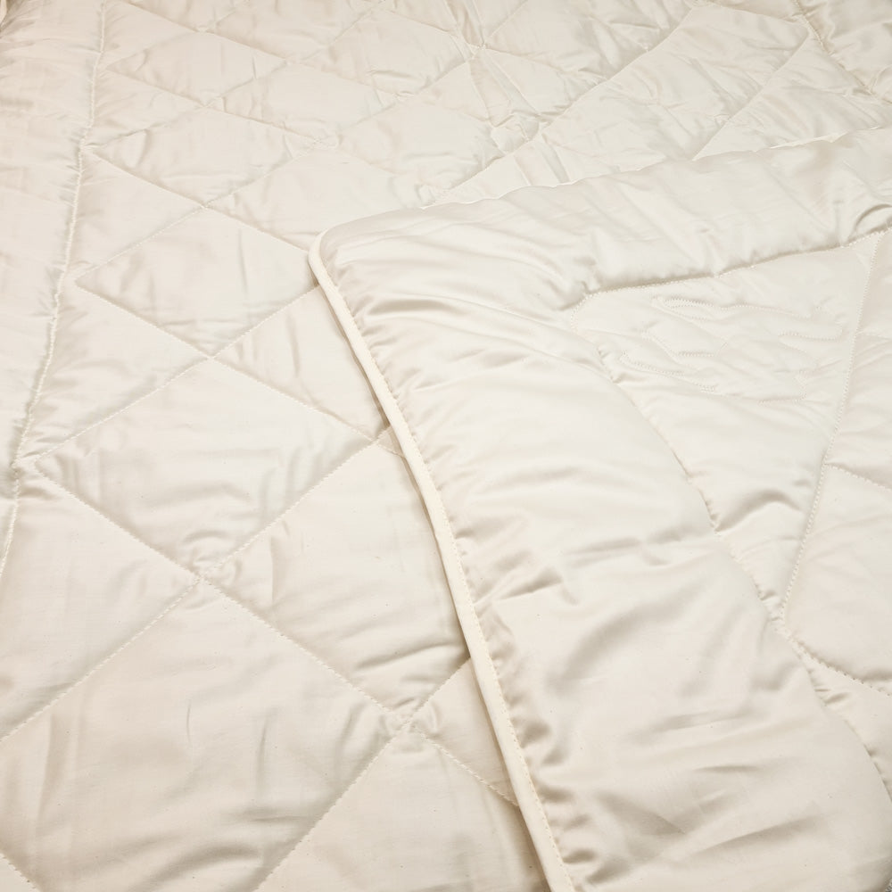 Kamelflaumhaar-Leicht-Bettdecke mit Öko Satinbezug NATUR