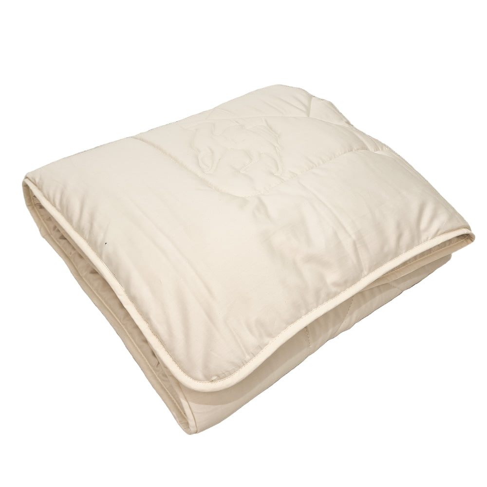 Kamelflaumhaar-Leicht-Bettdecke mit Öko Satinbezug NATUR