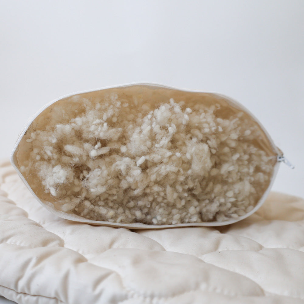 Alpakakugel-Nackenkissen mit Steppbezug BIO